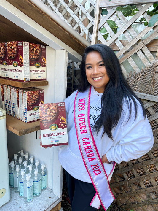 From National Queen to Hunger Hero: Miss Queen Canada and Nature's Path Organic Foods Join Forces in Promoting Food Security